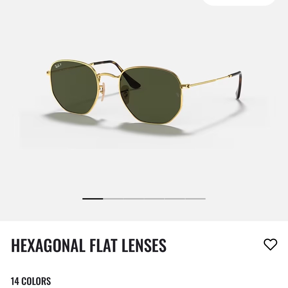Authentic Hexagonal Ray-Ban Sunglasses